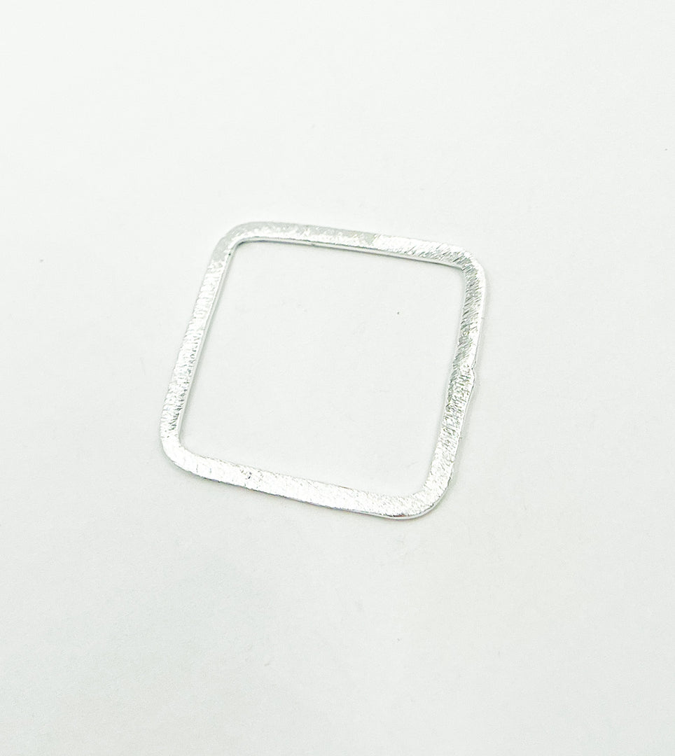 925 Sterling Silver Square Shape 25x25mm. SS2