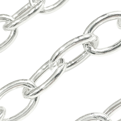 925 Sterling Silver Oval Link Chain