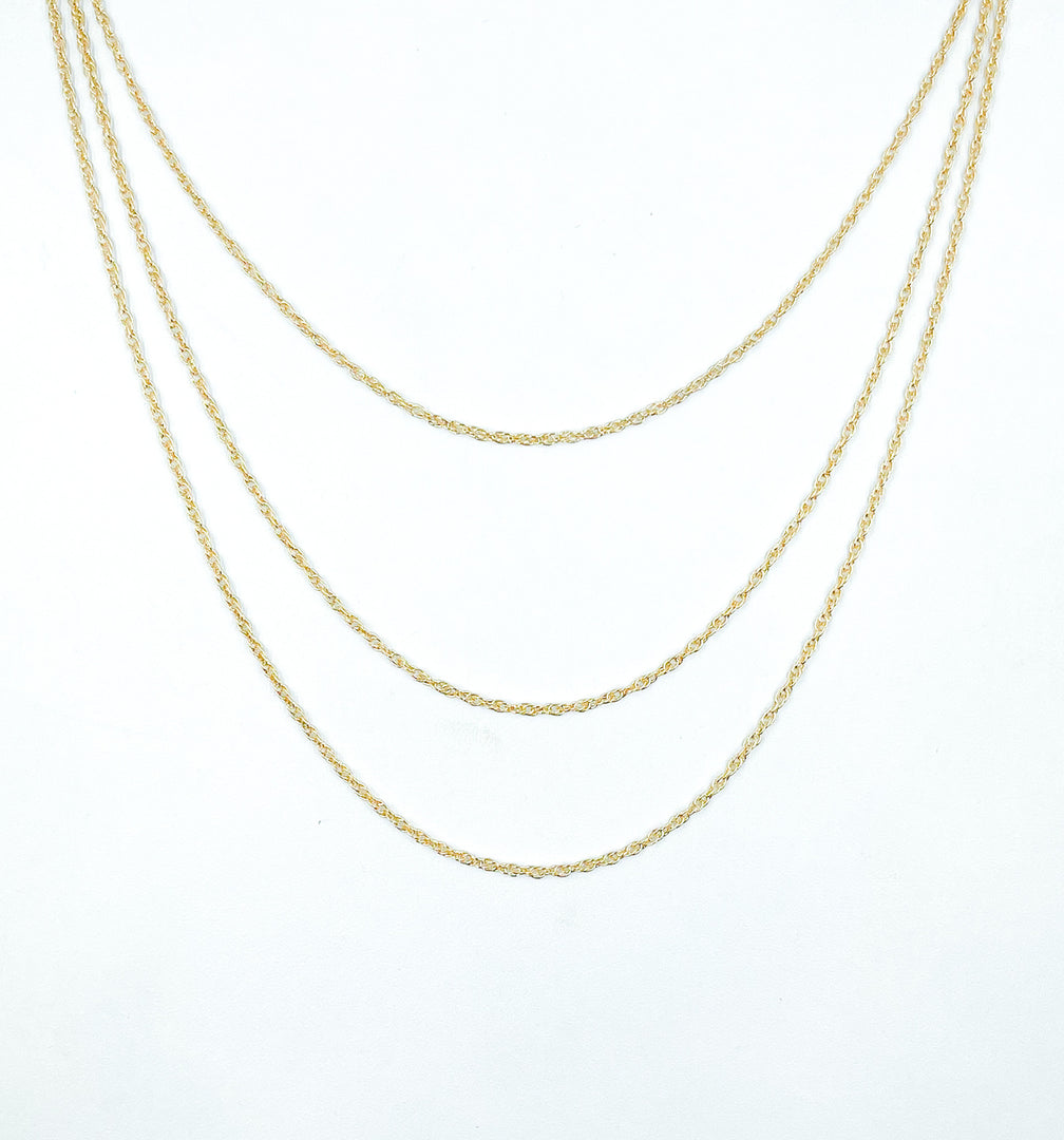 013RGF. 14K Gold Filled Rope Chain.