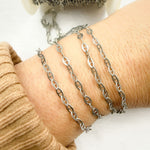 Load image into Gallery viewer, Oxidized 925 Sterling Silver Marina Chain. Z51OX
