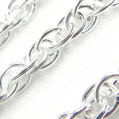 Y104SS. 925 Sterling Silver Hollow Rope Chain