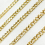 Load image into Gallery viewer, Gold Plated 925 Sterling Silver Gold Plated Curb Chain. V44GP
