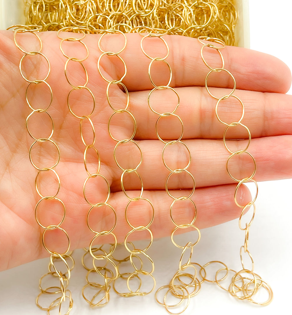 14K Gold Filled Round Link Chain. 693GF