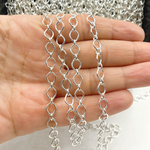 Load image into Gallery viewer, 925 Sterling Silver Big and Small Oval Link Chain. Z77SS
