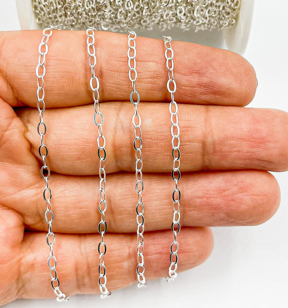 925 Sterling Silver Cable Chain. V94SS