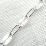 Load image into Gallery viewer, Z94SS. Sterling Silver Diamond Cut Marina &amp; Smooth Oval Link Chain
