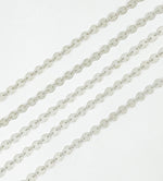 Load image into Gallery viewer, 925 Sterling Silver Textured Disc Chain. 957LSS
