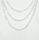 Load image into Gallery viewer, V124SS. Sterling Silver Paperclip Chain
