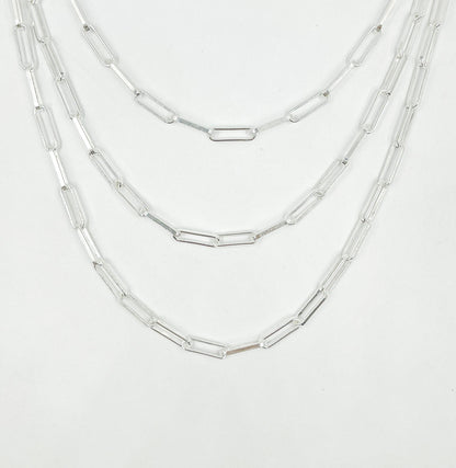 Sterling Silver Paperclip Chain