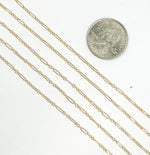 Load image into Gallery viewer, 14K Gold Filled 1 Long Oval Link &amp; 3 Round Link Chain. 173GF
