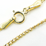 Load image into Gallery viewer, 14K Solid Gold Flat Curb Necklace
