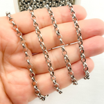 Load image into Gallery viewer, V102OX. Oxidized Sterling Silver Rolo Chain
