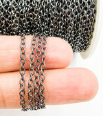 Load image into Gallery viewer, Black Rhodium 925 Sterling Silver Cable Link Chain. BR6
