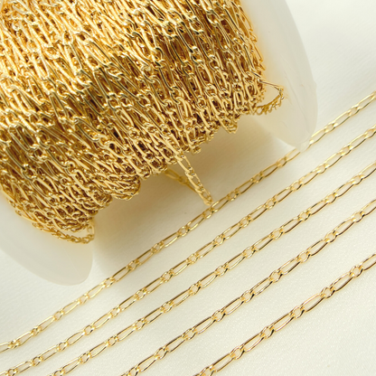 14K Gold Filled Figaro Chain. 