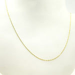 Load image into Gallery viewer, 025FCLT5. 14K Solid Yellow Gold Diamond Cut Paperclip Link Chain
