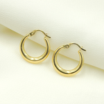 Load image into Gallery viewer, 14K Solid Gold Chunky Textured Hoop