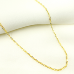 Load image into Gallery viewer, 050FLP1T5. 14K Solid Yellow Gold Diamond Cut Marina Link Chain
