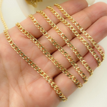 Load image into Gallery viewer, 14K Gold Filled Flat Curb Link Chain. 2810CHRGF
