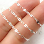 Load image into Gallery viewer, 925 Sterling Silver Fancy Link Chain. 1097SS
