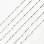 Load image into Gallery viewer, Aquamarine Oxidized Wire Chain. AQU21
