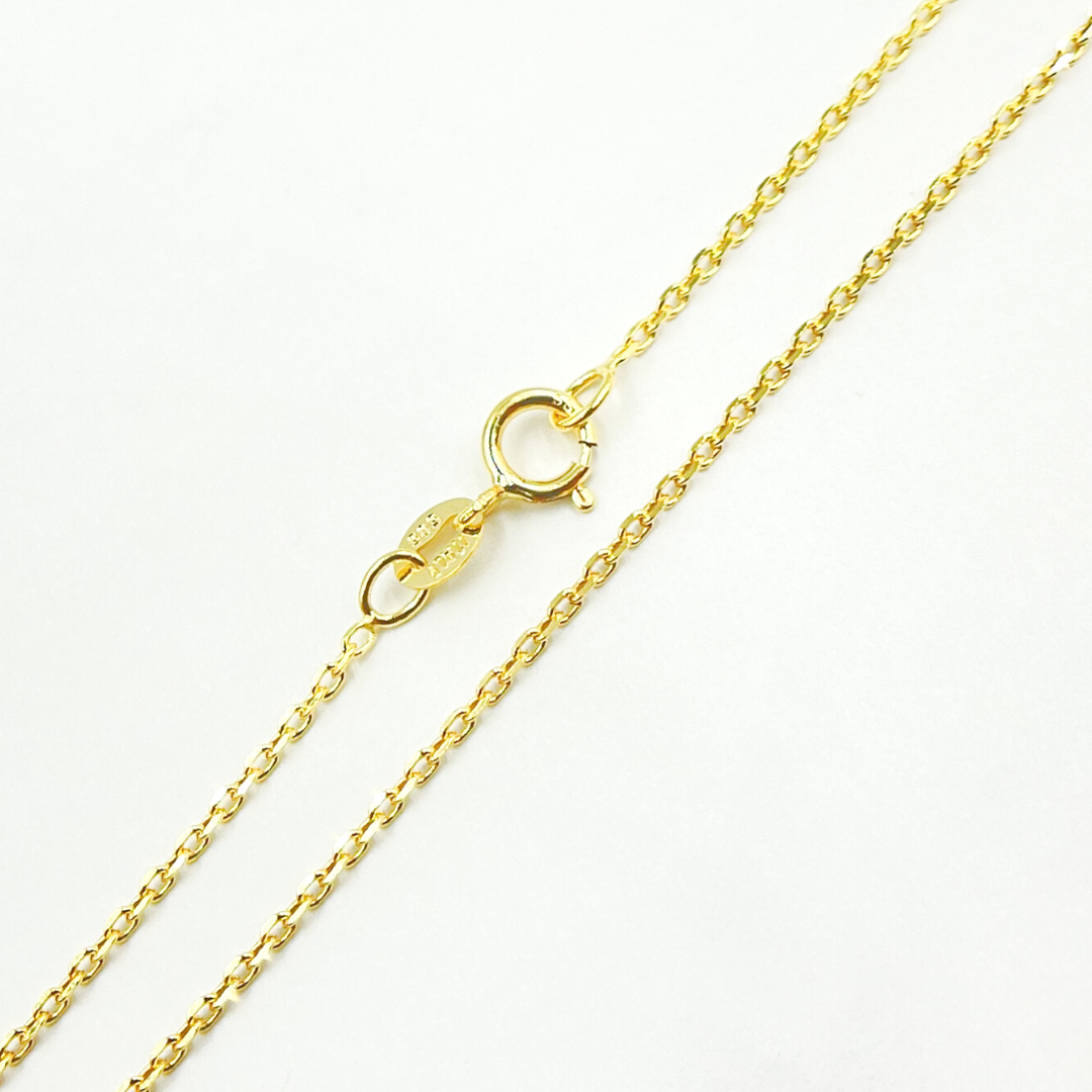 035R01TS. 14K Solid Gold Cable Chain