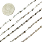 Load image into Gallery viewer, Oxidized 925 Sterling Silver Textured Marina Link Chain. Z55OX
