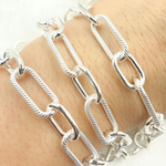 Load image into Gallery viewer, 925 Sterling Silver Paperclip Chain. V147SS
