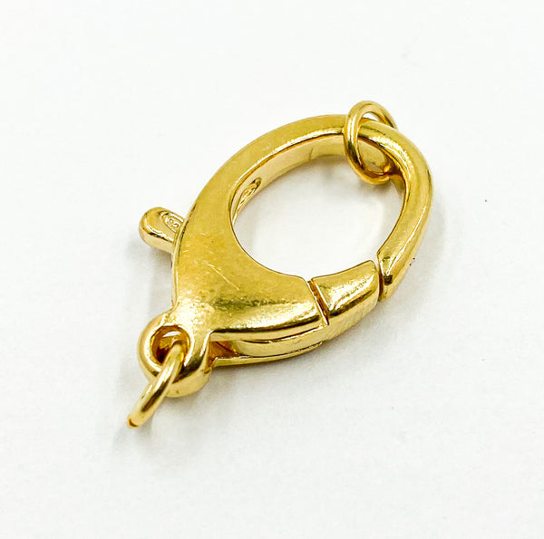 26MM Gold-plated Sterling Silver Oval Trigger Clasp