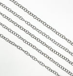 Load image into Gallery viewer, Black Rhodium 925 Sterling Silver Cable Chain. BR33
