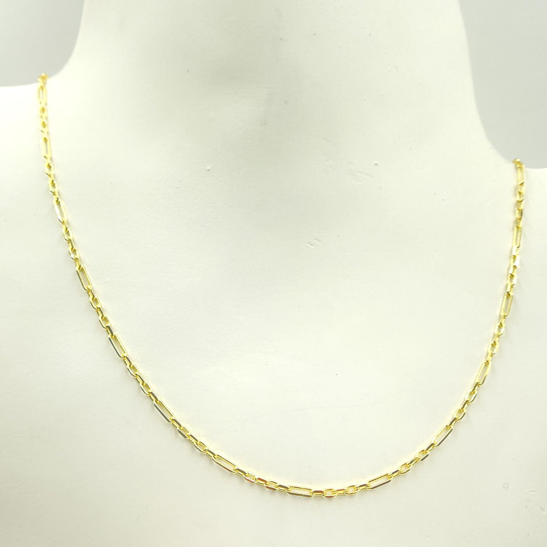 050FA5CLT5. 14K Solid Yellow Gold Diamond Cut Cable Link Chain