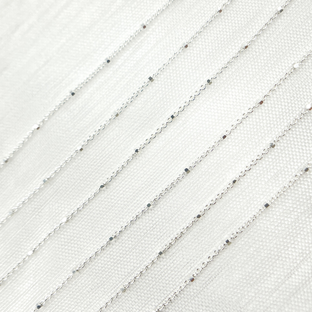 Z36SS. 925 Sterling Silver Satellite Chain