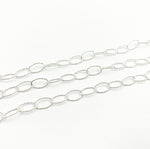 Load image into Gallery viewer, Y72ASS. 925 Sterling Silver Diamond Cut Oval Link Chain.
