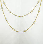 Load image into Gallery viewer, 925 Sterling Silver 4x1.25 mm Satellite Gold Plated. 9Necklace
