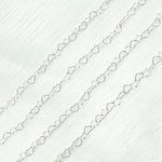 Load image into Gallery viewer, 925 Sterling Silver Heart Link Chain. Y112SS
