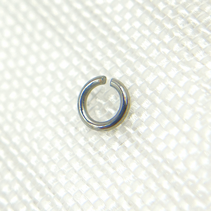 24Gauge Black Rhodium Sterling Silver Open Jump Ring