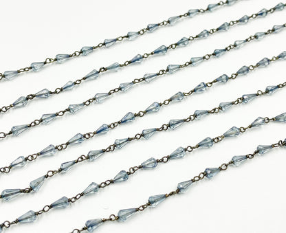 Coated Crystal Oxidized Wire Chain. CR13