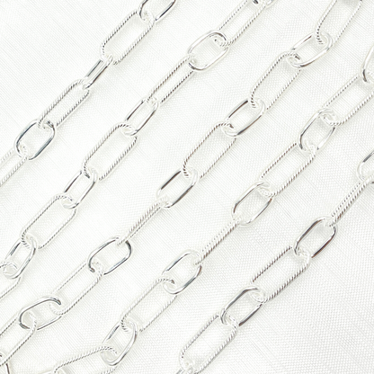 Sterling Silver Paperclip Chain