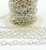 Load image into Gallery viewer, 925 Sterling Silver Twisted Marquise Shape Link Chain. 617SS
