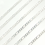 Load image into Gallery viewer, Y111SS. 925 Sterling Silver Flat Figaro Link Chain.
