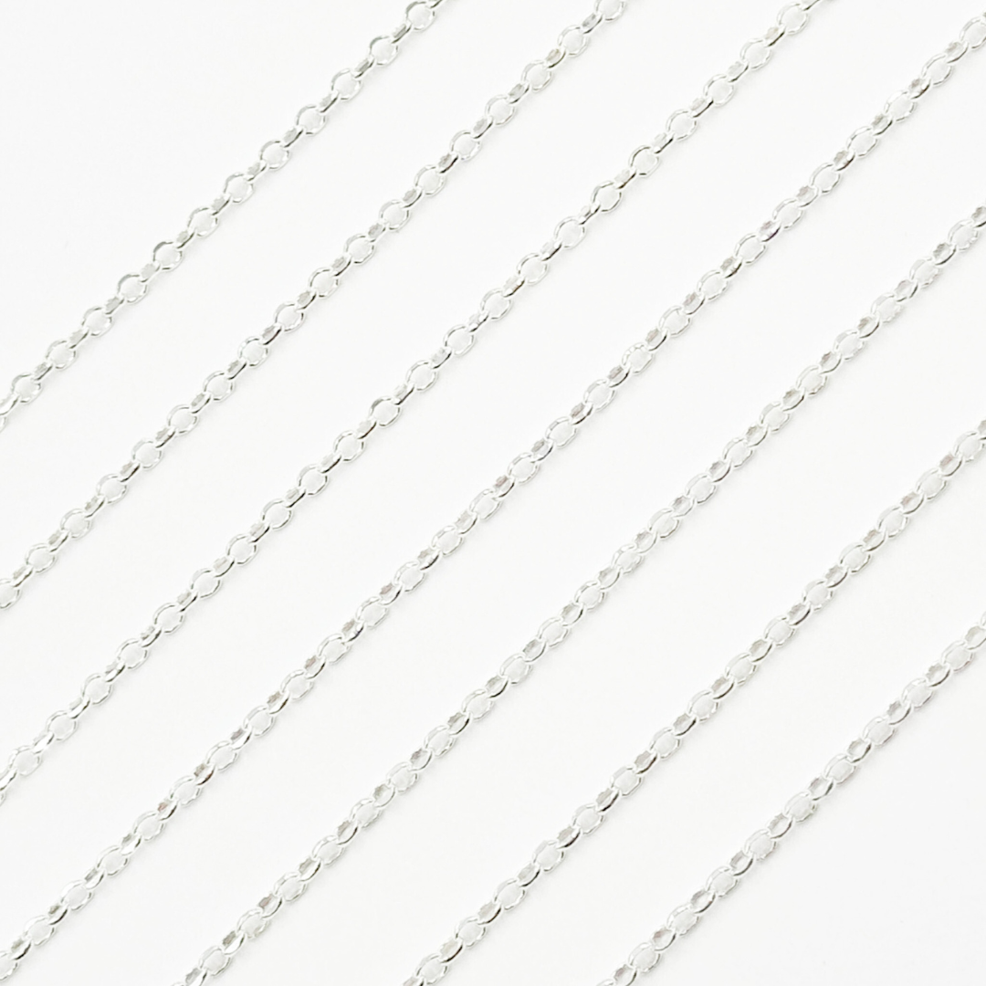 925 Sterling Silver Cable Link Chain. V228SS