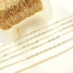 Load image into Gallery viewer, 141FGF. 14K Yellow Gold Filled Flat Cable Link Chain.
