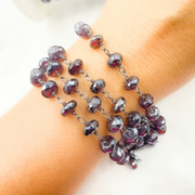 Coated Garnet Oxidized Wire Chain
