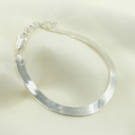 Load image into Gallery viewer, 925 Sterling Silver Herringbone 5.5mm Width Bracelet. HER1SSBracelet
