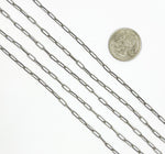 Load image into Gallery viewer, Oxidized 925 Sterling Silver Paperclip Chain. 2903OX
