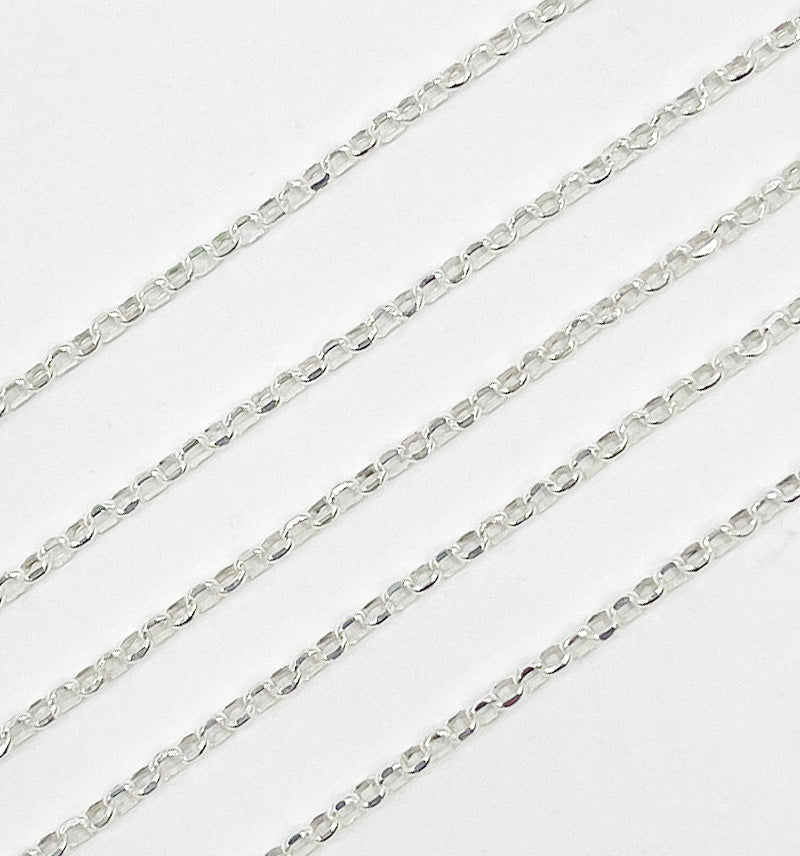 925 Sterling Silver Round Link Chain. V92SS