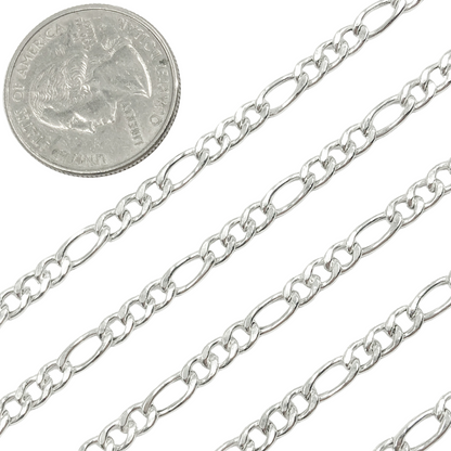 Sterling Silver Figaro Chain