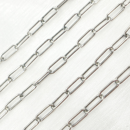 Oxidized 925 Sterling Silver Paperclip Chain