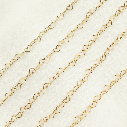 14K Gold Filled Heart Link Chain