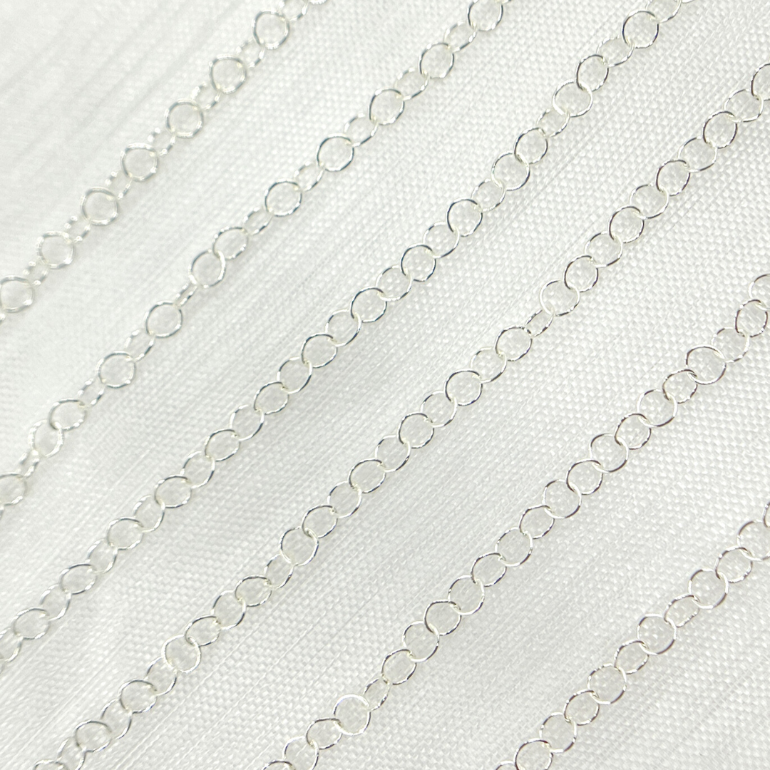925 Sterling Silver Smooth Disc Chain
