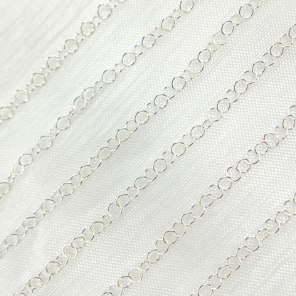 925 Sterling Silver Smooth Disc Chain